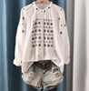 Customized Wholesale White Shirt with Embroidery