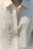 Custom Wholesale Casual Shirt with Beaded Chest