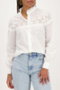 Custom Wholesale Blouse With Embroidery And Ruffled Collar