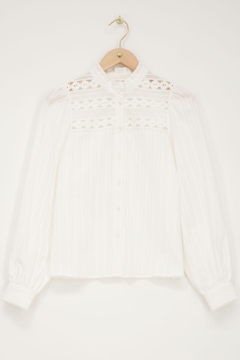 Custom Wholesale Cotton Jacquard Shirt with Flower Tape