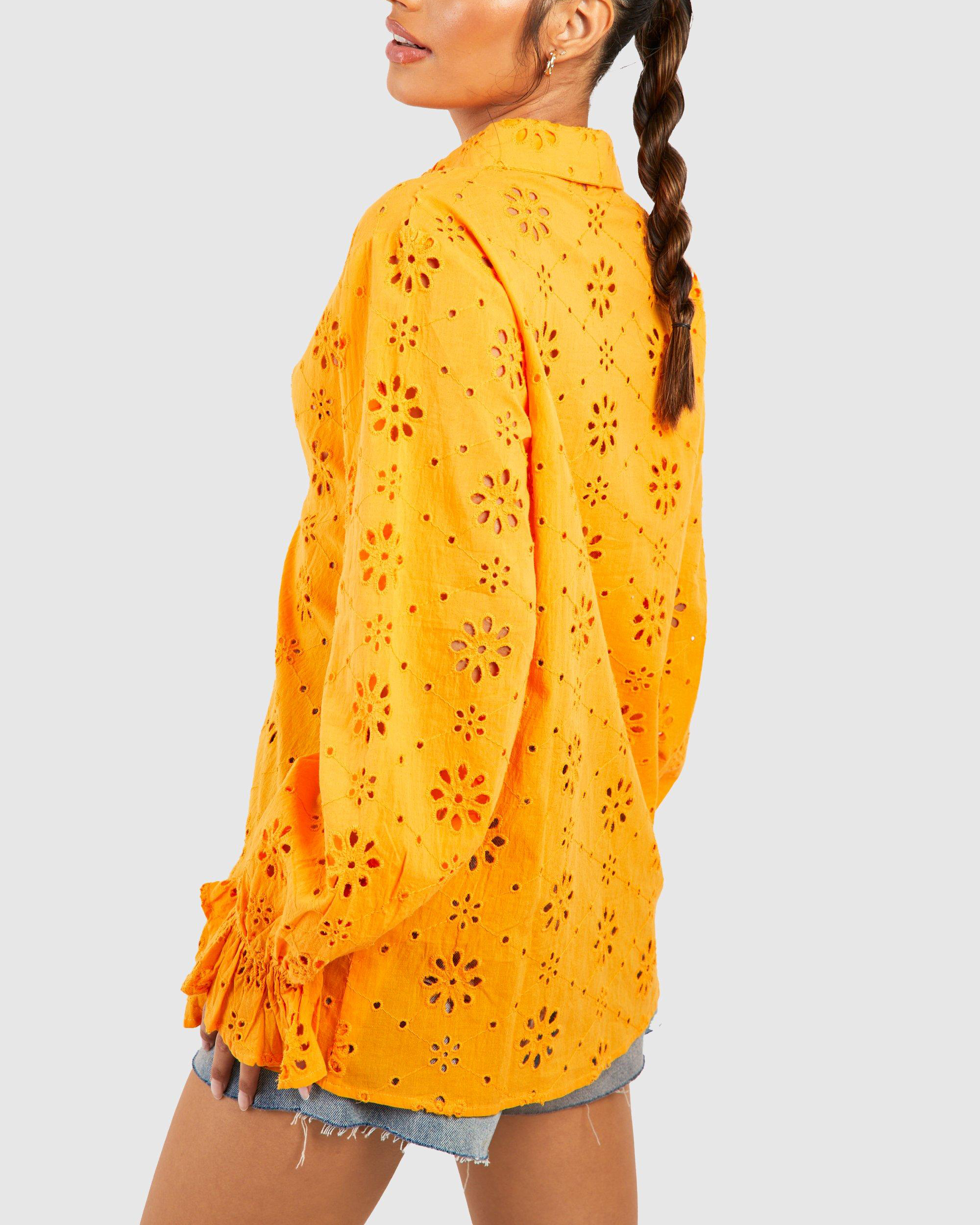 Wholesale Customized Oversize Embroidery Shirt Long Sleeve