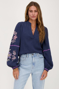 Wholesale Custom Blouse with Embroidery