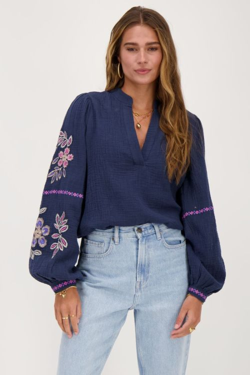 Wholesale Custom Blouse with Embroidery