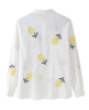 Custmized Wholesale Women's Shirt with Lemon Embroidery