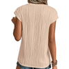 Women's Summer Going Out Tops Dressy Casual Crewneck Short Sleeve Textured Basic Cute Trendy T Shirts Tee Blouse