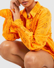 Wholesale Customized Oversize Embroidery Shirt Long Sleeve