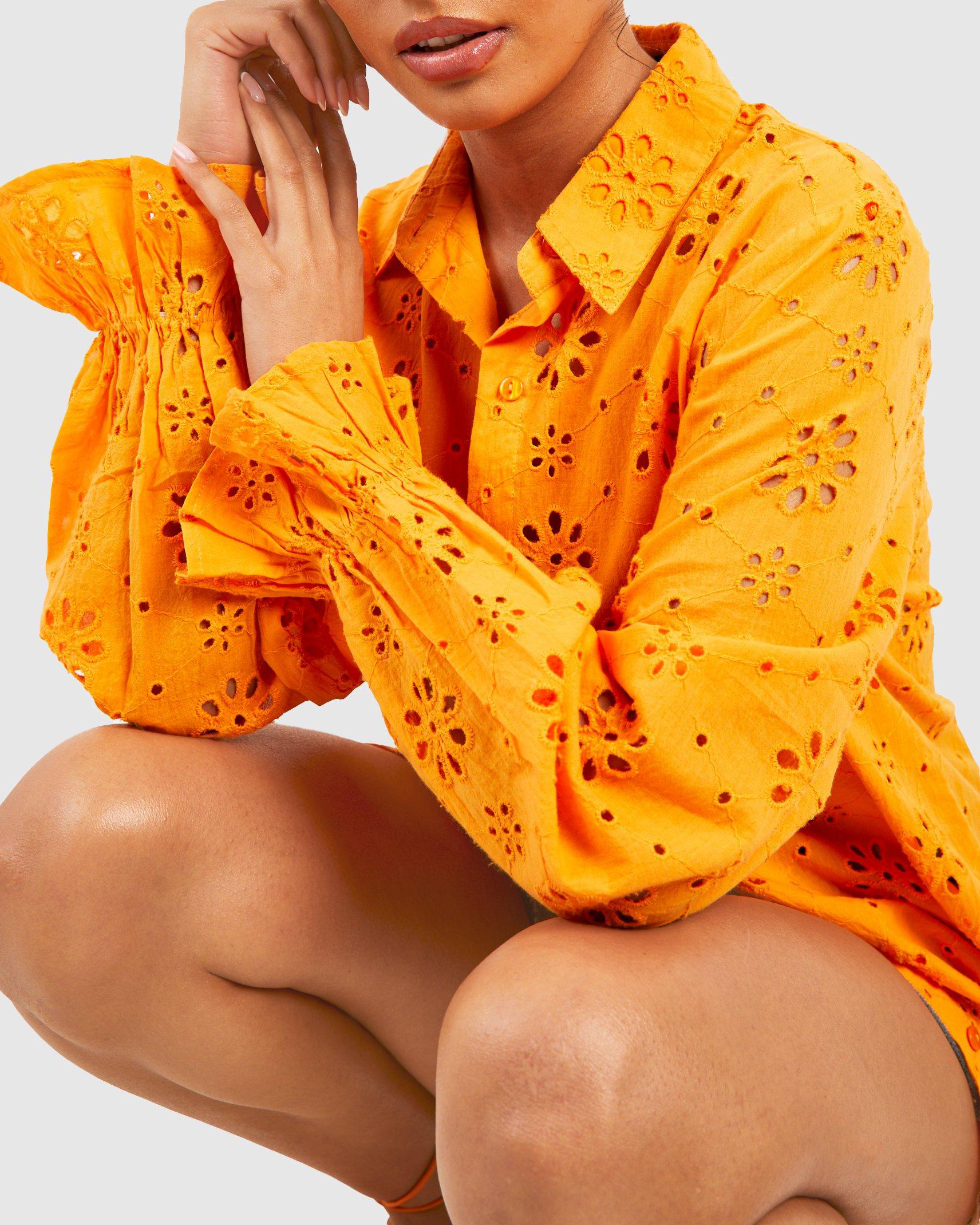 Wholesale Customized Oversize Embroidery Shirt Long Sleeve