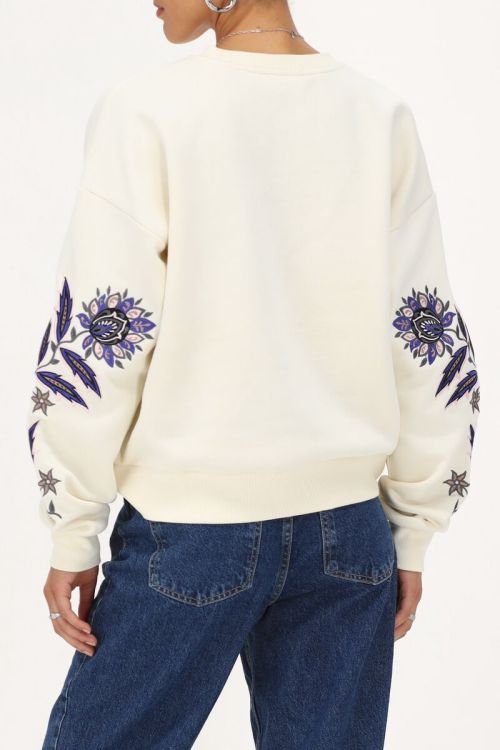 Wholesale Custom Off-Shoulder Oversized Sweatshirt with Embroidery