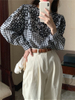 Customized Wholesale Hallow Out Flower Embroidery Shirt