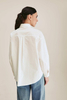 Women's Cotton Sunflower Crochet Applique White Shirt Manufacturer
