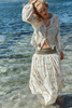 Custom Wholesale Blouse With Floral Embroidery