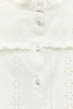 Custom Wholesale Cotton Embroidery Hallow out Shirt