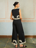 Customized Wholesale Embroidery Sleeveless Zipper Pants Set
