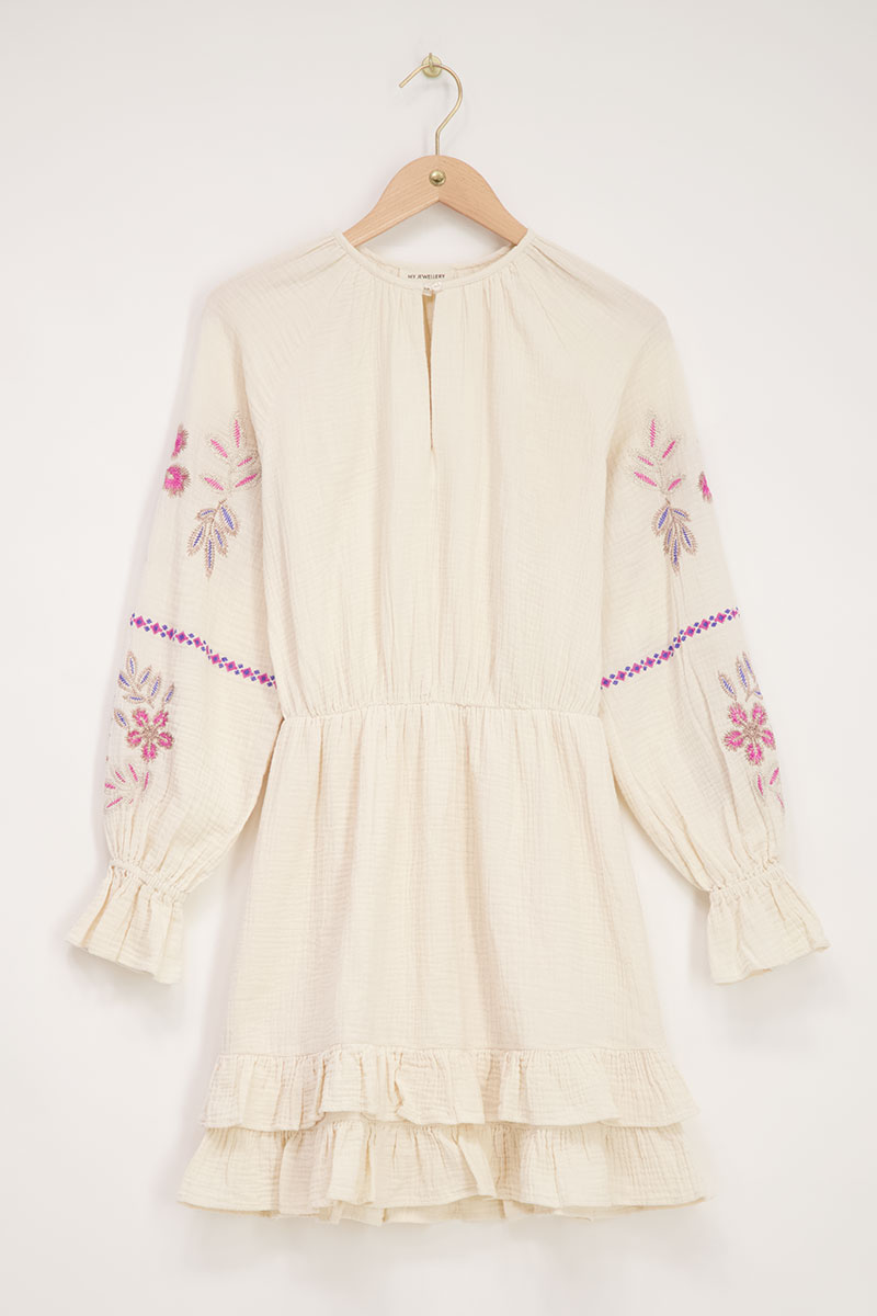 Wholesale Custom Cotton Dress with Embroidery