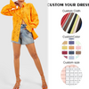 Wholesale Customized Oversize Embroidery Shirt Long Sleeve