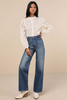 Women's Admired Effect Cream Embroidered Shirt with long sleeves