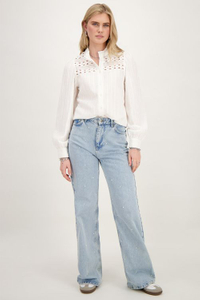 Custom Wholesale Cotton Jacquard Shirt with Flower Tape