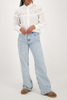 Custom Wholesale Blouse With Embroidery And Ruffled Collar