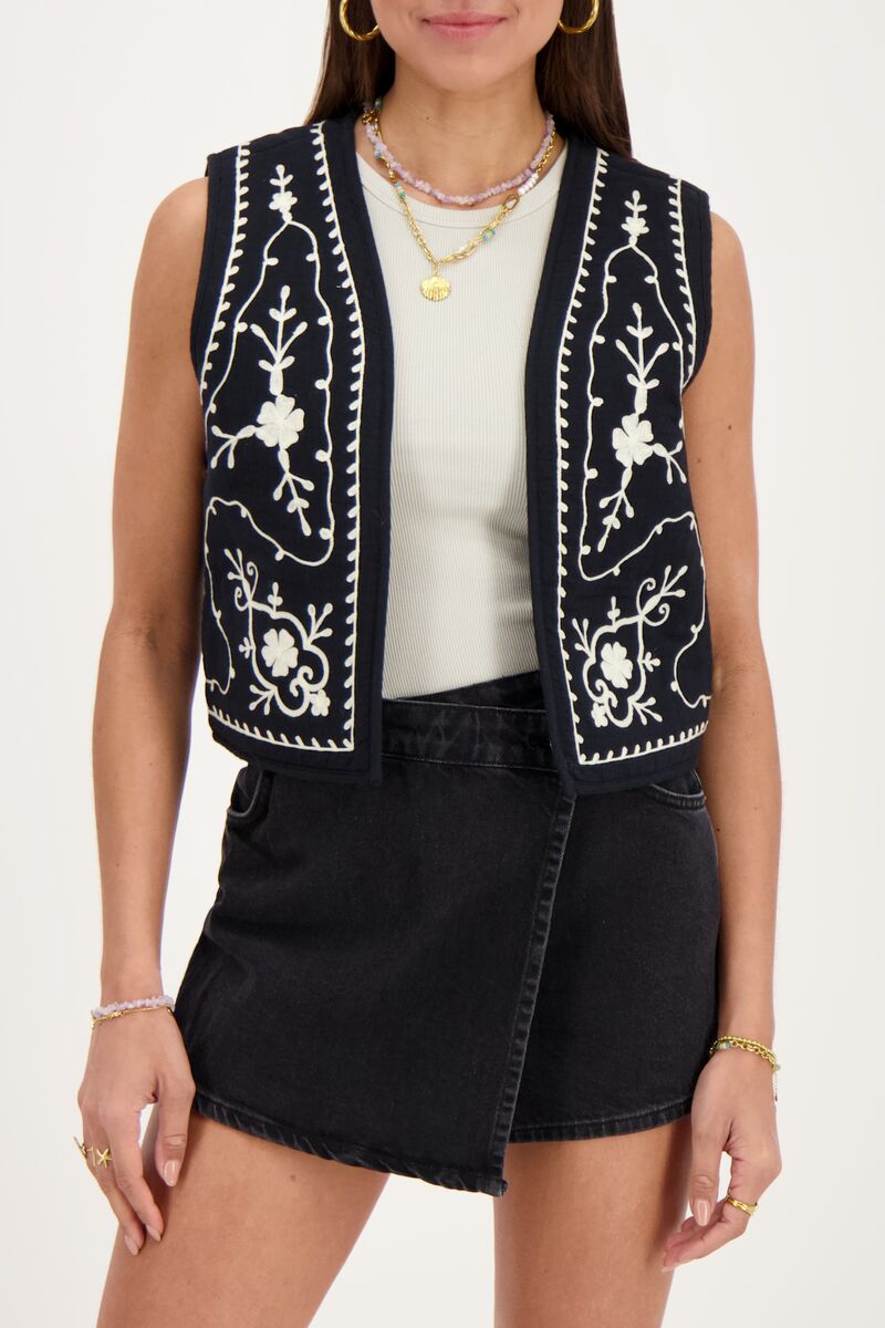 Wholesale Custom Cotton Vest with embroidery