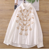 Customized Wholesale White Embroidery Shirt