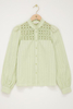 Custom Wholesale Cotton Jacquard Shirt with Flower Tape