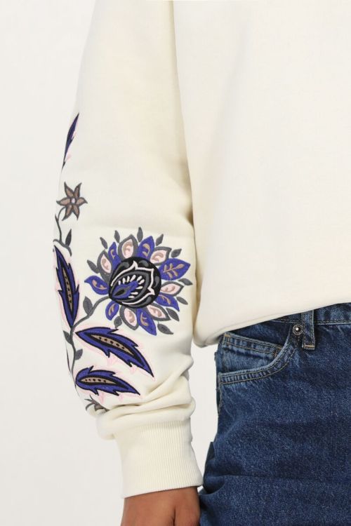 Wholesale Custom Off-Shoulder Oversized Sweatshirt with Embroidery