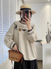Customized Wholesale Retro Emberoidy Cotton Linen Blouse