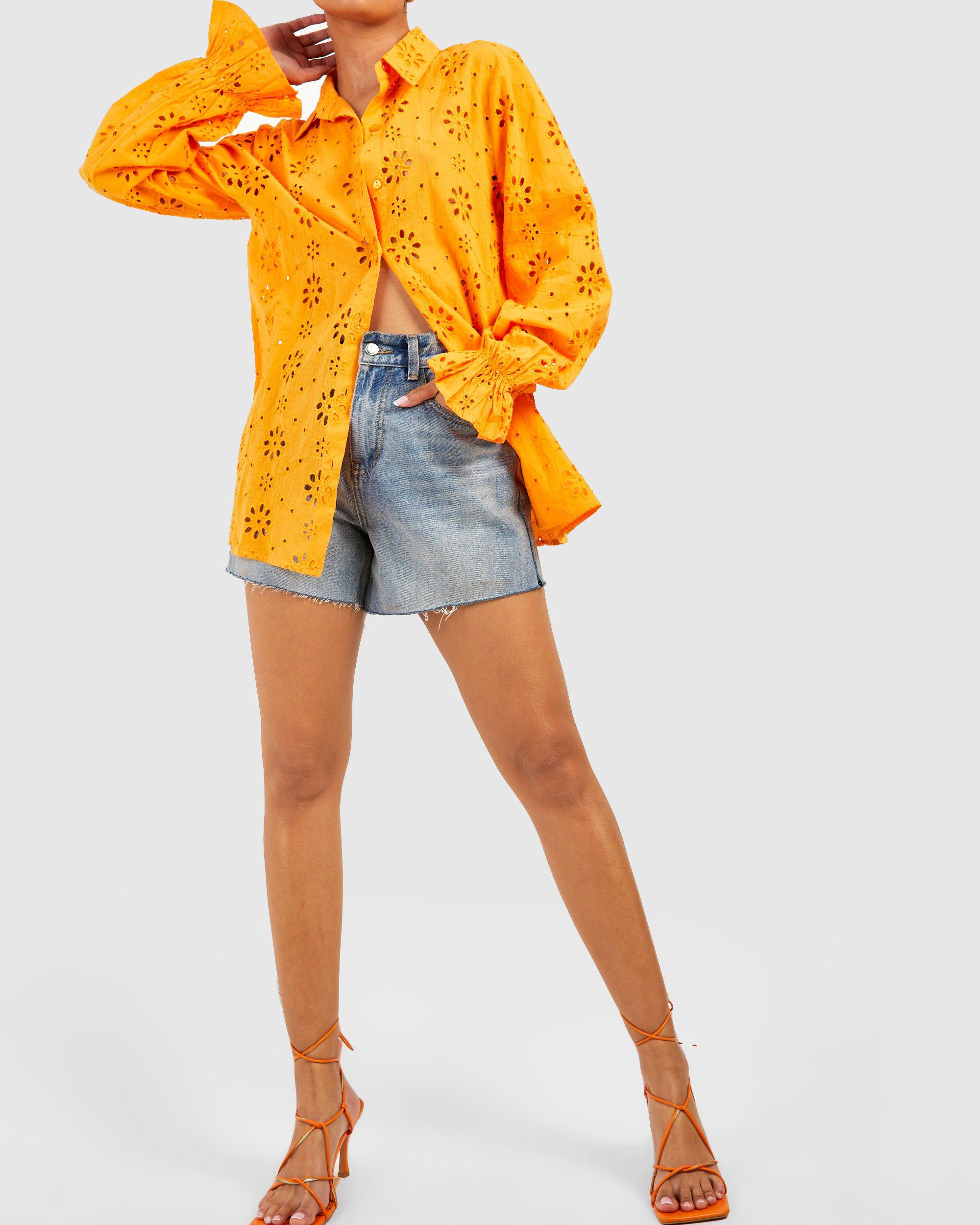 Wholesale Customized Oversize Embroidery Shirt Long Sleeve