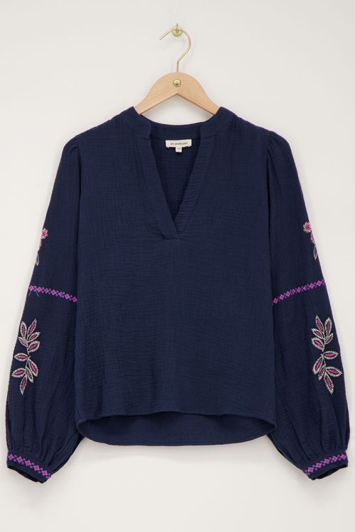 Wholesale Custom Blouse with Embroidery